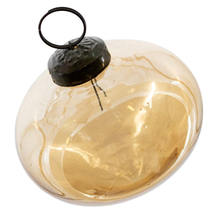 Kerstbal glas goud glans