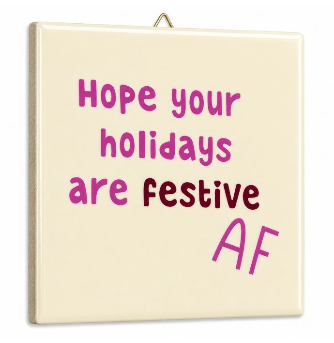 Tegeltje festive AF