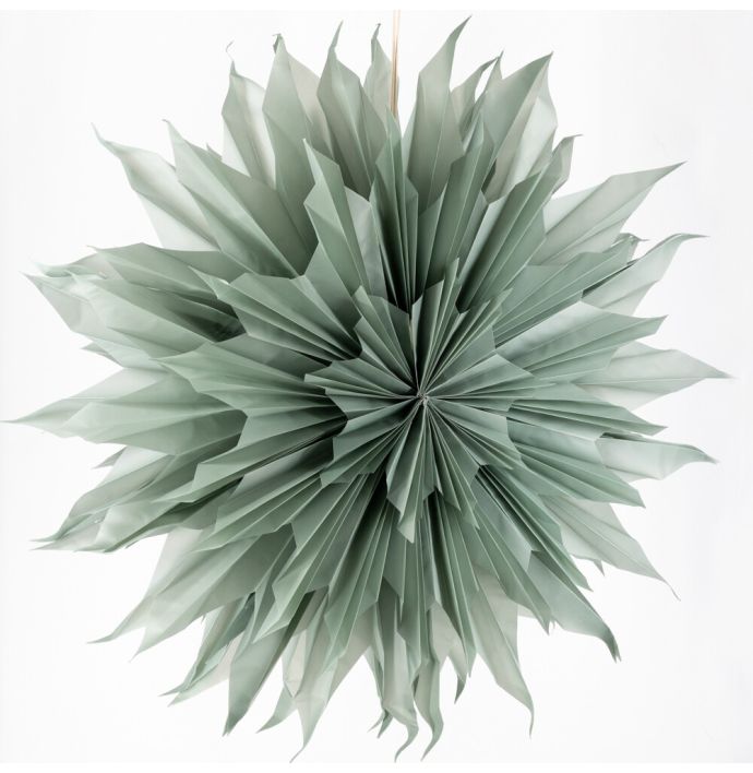 Kerstster sun 100cm turquoise met pendel