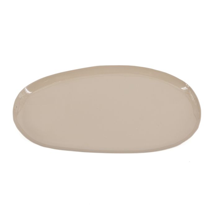 Metalen dienblad Nami glossy sand