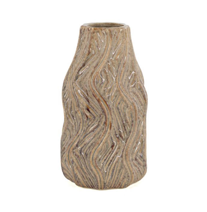 Aardewerk vaas Luva S beige