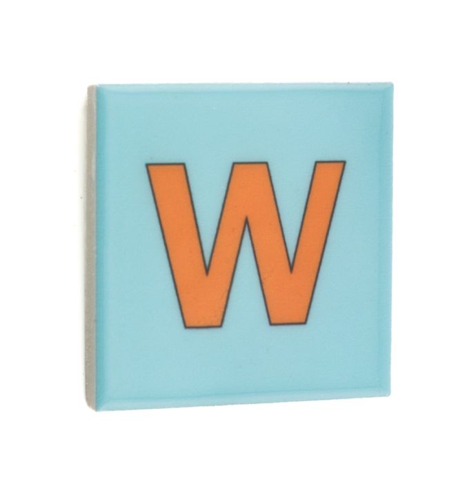 Alfabet tegeltje letter W