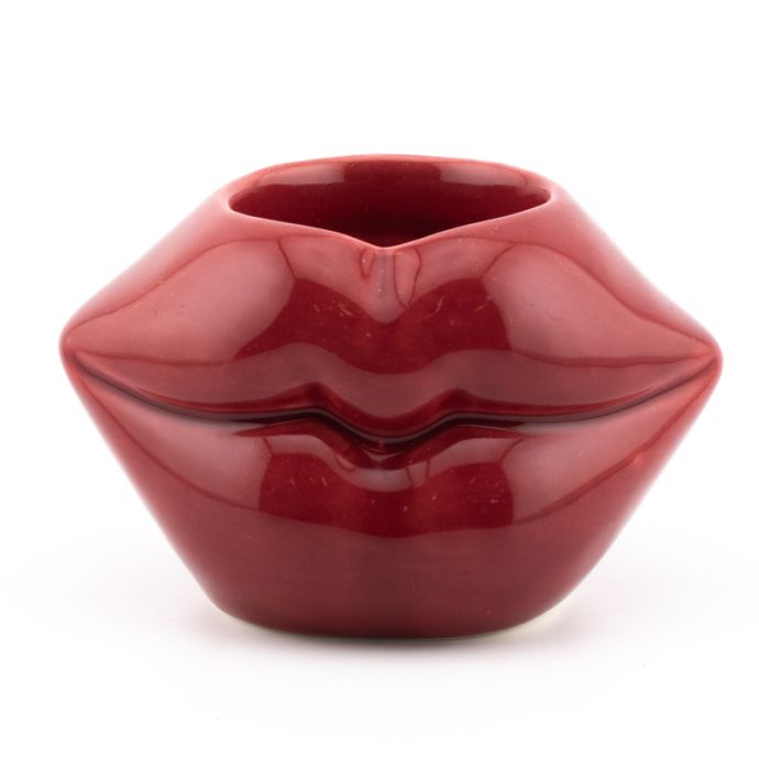 Aardewerk waxinehouder kiss