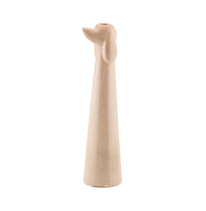 Aardewerk vaas Canis beige S