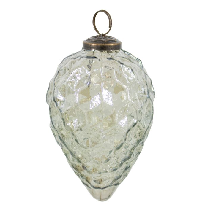 Kerstbal glas oil green