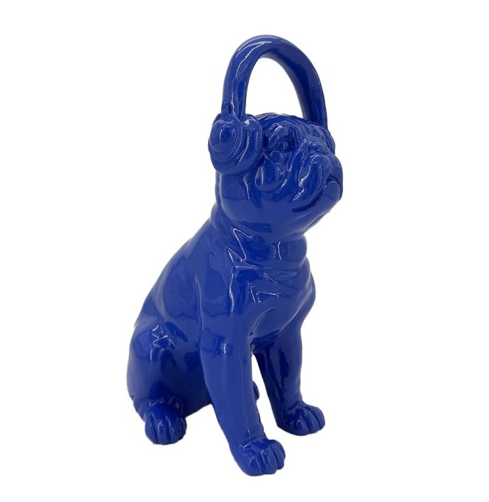 Ornament bulldog Beat blauw