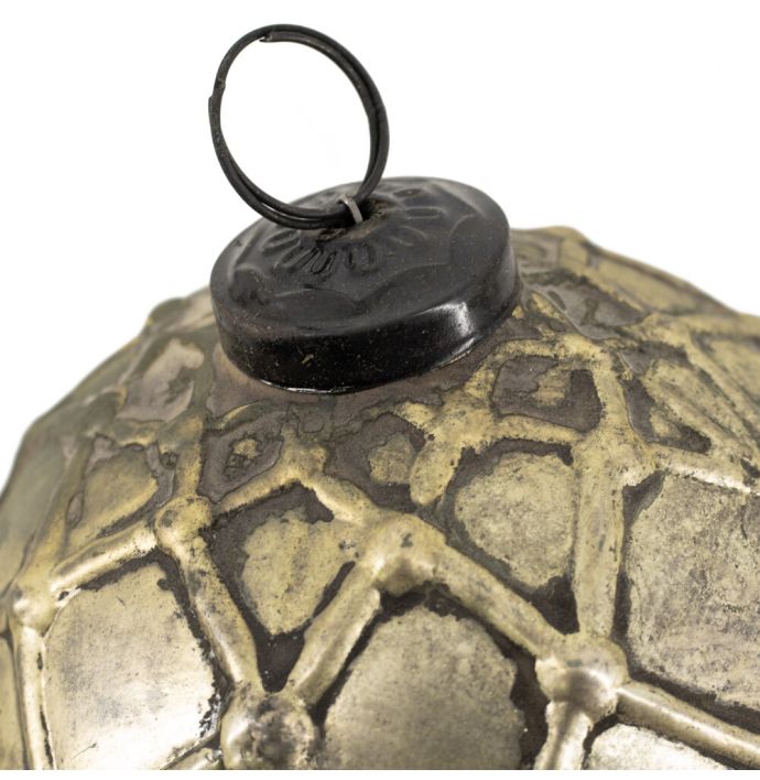 Glazen bal antique gold