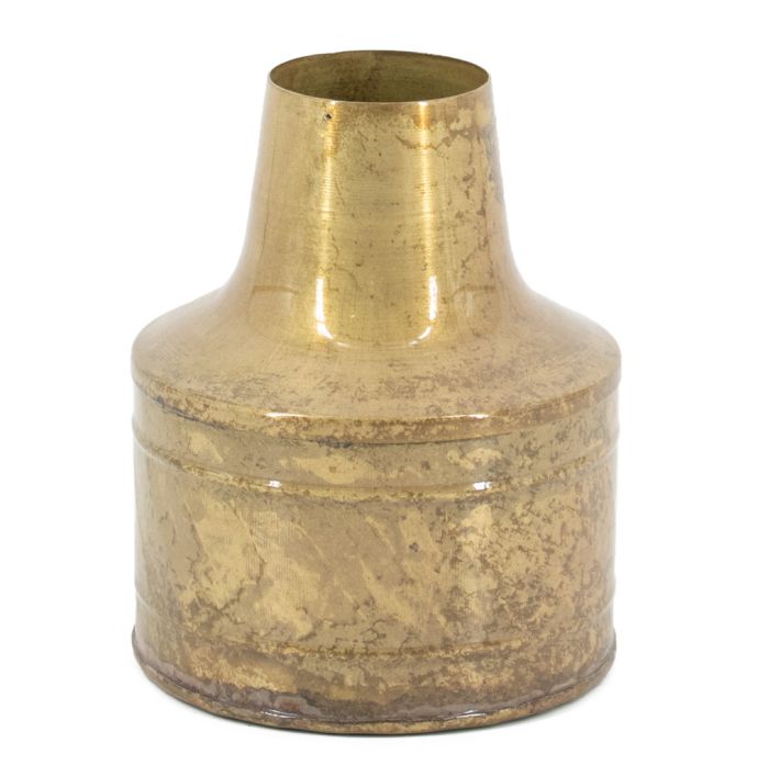 Metalen vaas peach