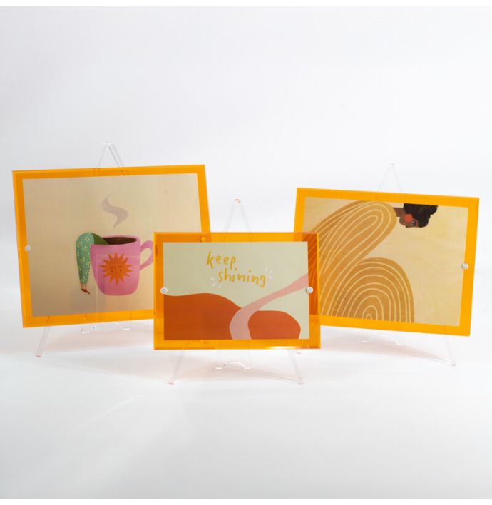 Fotolijst art oranje 18x13cm
