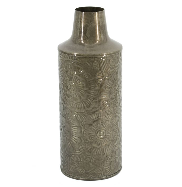 Metalen vaas olive