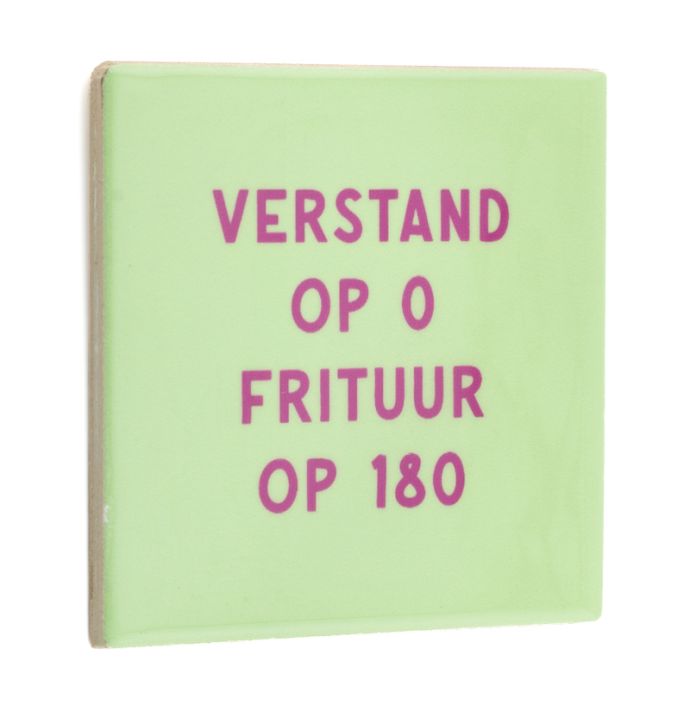 Tegeltje verstand op 0