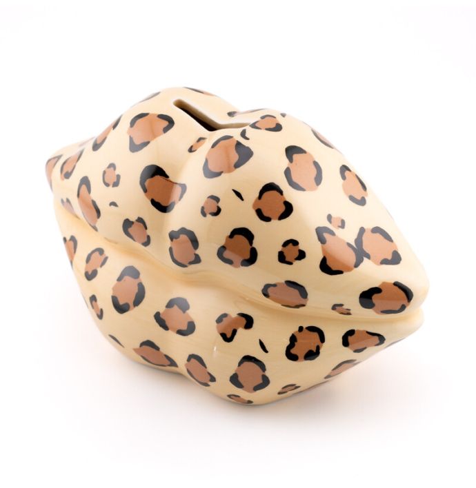 Spaarpot leopard lips