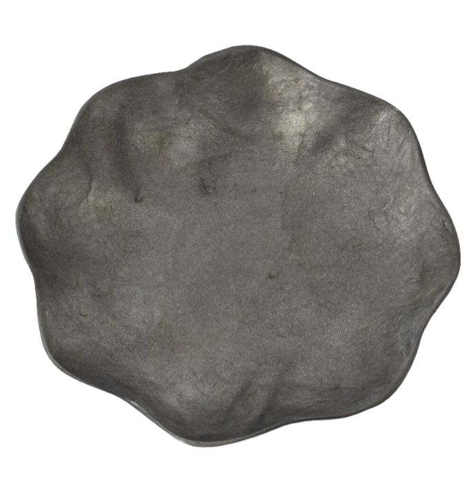 Schaaltje schelp bloem zwart