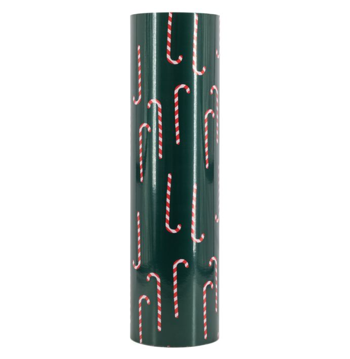 Inpakpapier candy cane 50cmx100m