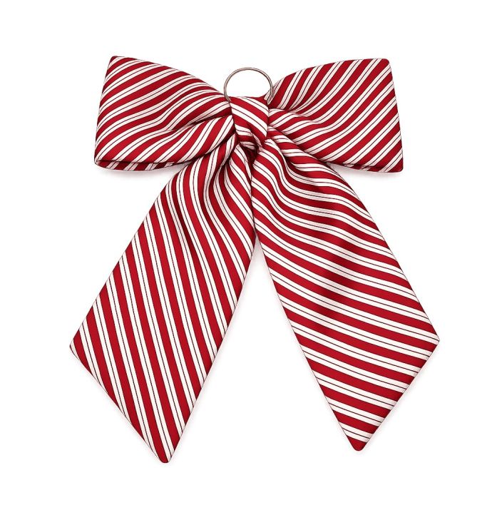 Stoffen strik 100cm rood/wit