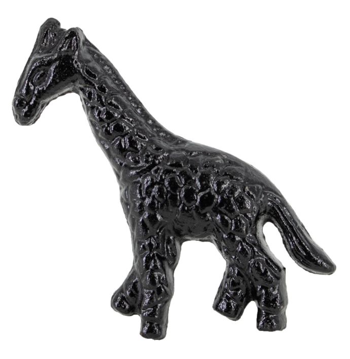 Knopje giraffe zwart