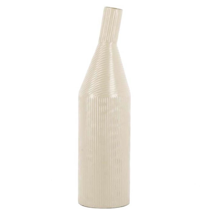 Metalen vaas contemp sand