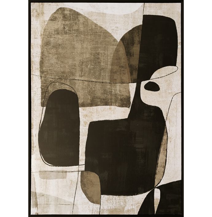 Schilderij organisch 80x120cm