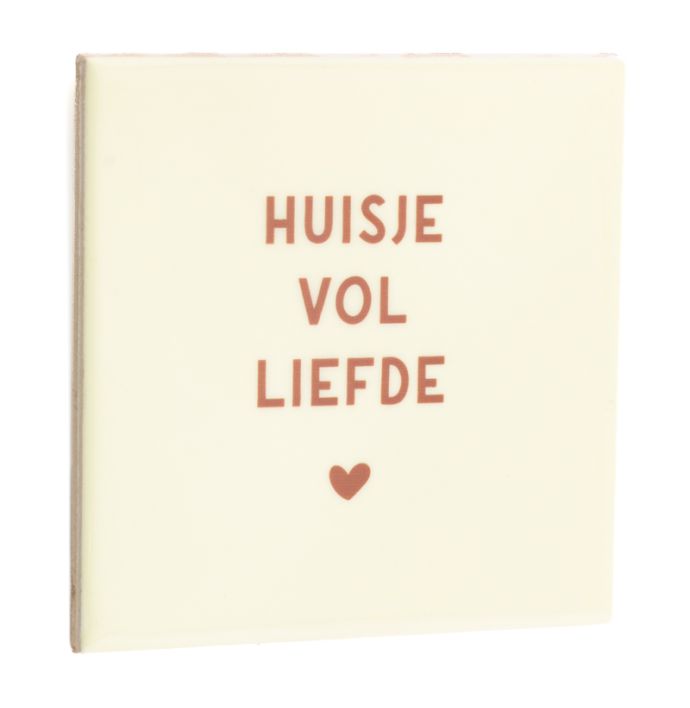 Tegeltje huisje vol liefde