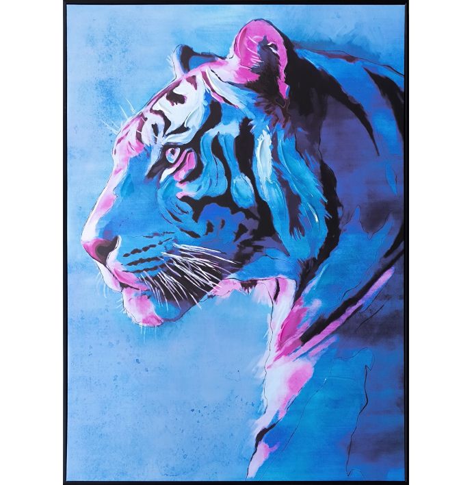 Schilderij tijger 60x80cm