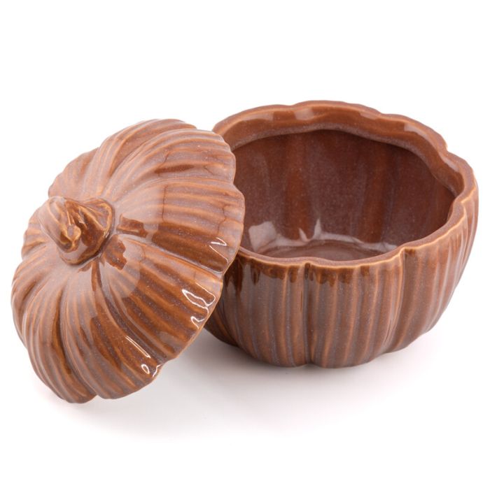 Opbergbakje pompoen Gourd bruin L