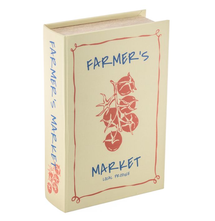 Opbergboek koffietafel farmer's market 27x18cm