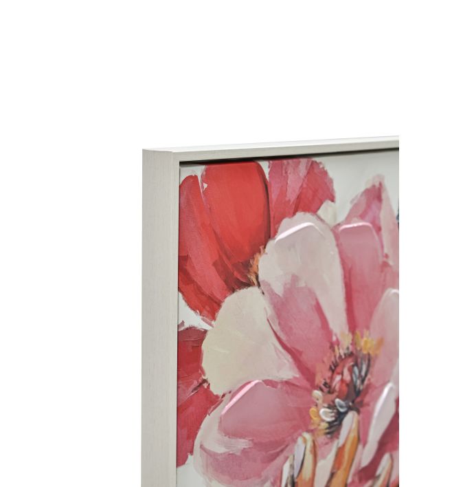 Schilderij man bloemen 80x120cm