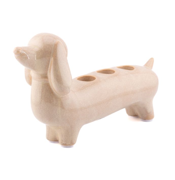 Kaarsenstandaard Hound beige