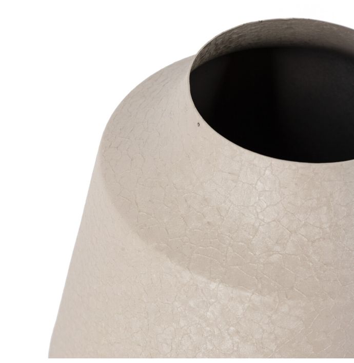 Metalen vaas sand texture