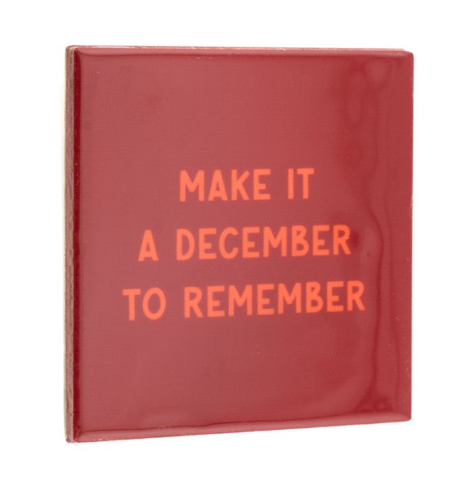Tegeltje december to remember