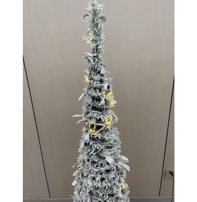 Opvouwbare kerstboom Tinsel met verlichting S
