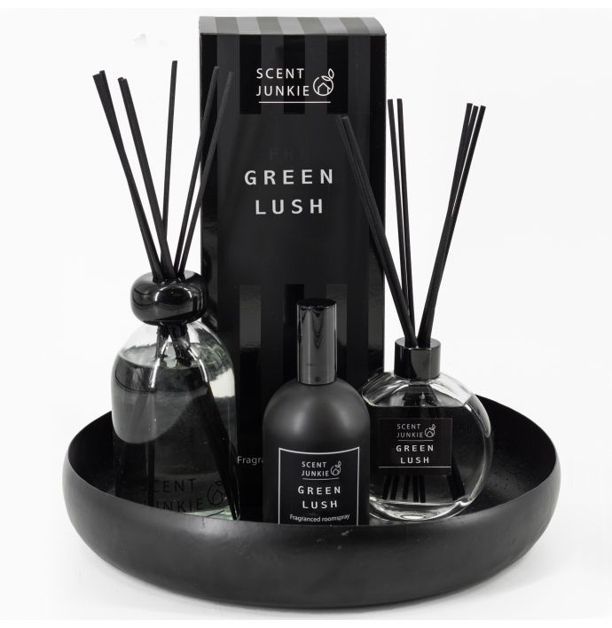 Geurdiffuser met stokjes 350ml green lush