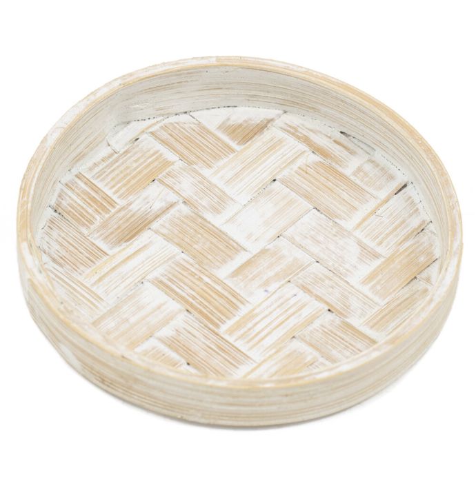 Bamboo schaaltje whitewash