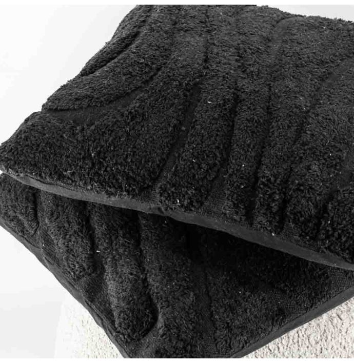 Sierkussen Fluffy organic black