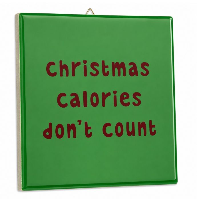 Tegeltje christmas calories