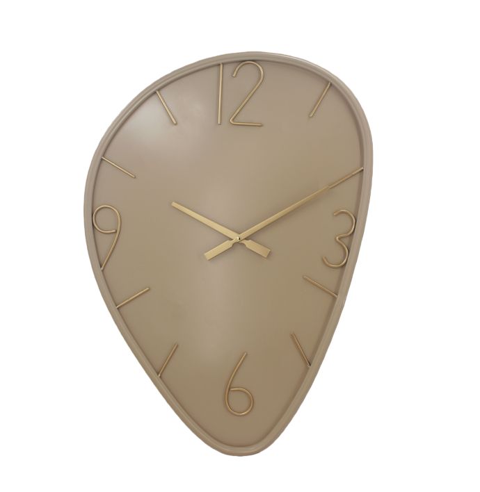 Wandklok Ringo organisch beige
