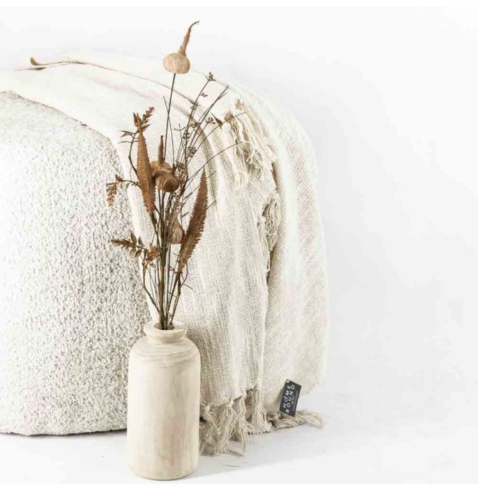Plaid Cosy Cream Wb 130x160cm