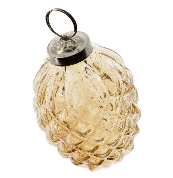 Kerstbal - Oranje - 7,5cm
