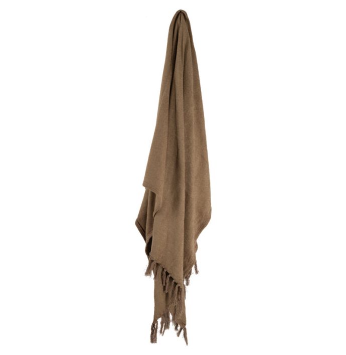 Plaid Cosy Taupe Wb 130x160cm