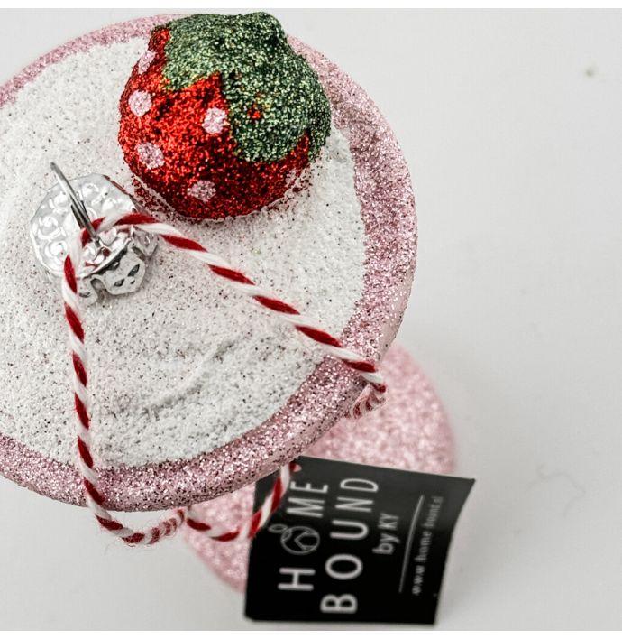 Kerstbal Hanger Cocktail - Roze