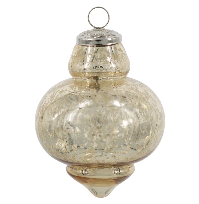 Kerstbal 12,5cm goud
