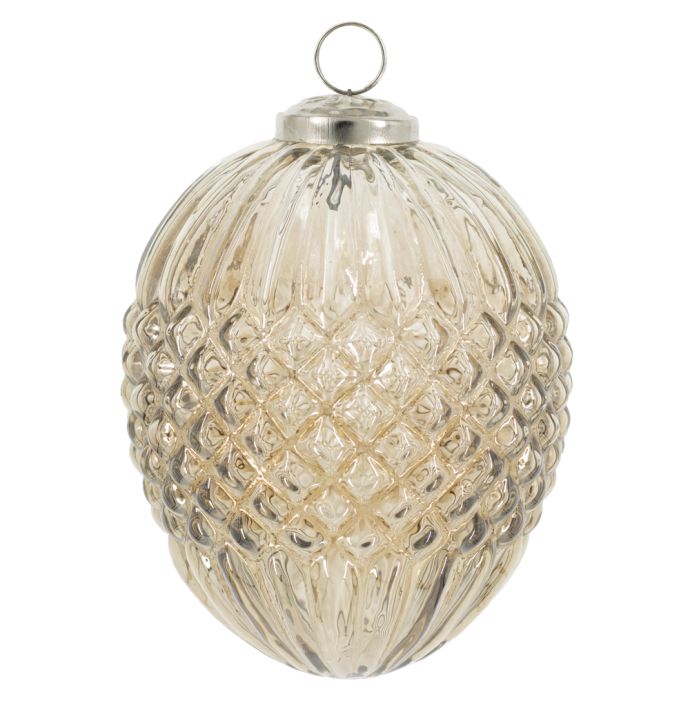 Kerstbal 12,5cm brons