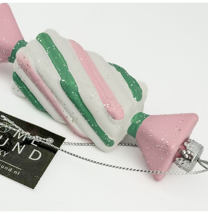 Kerstbal Hanger Snoepje - Pastel