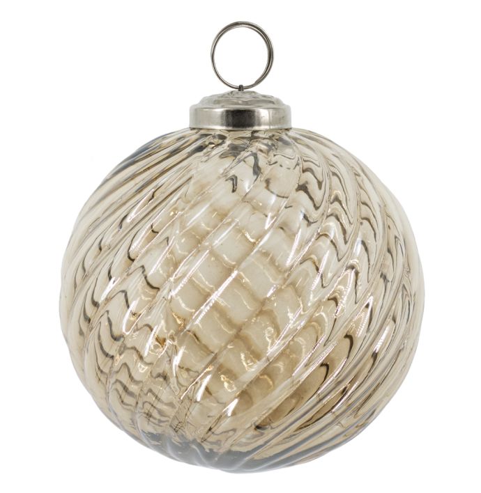 Kerstbal 10cm brons
