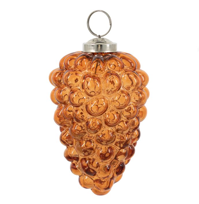 Kerstbal bolletjes 10cm roest