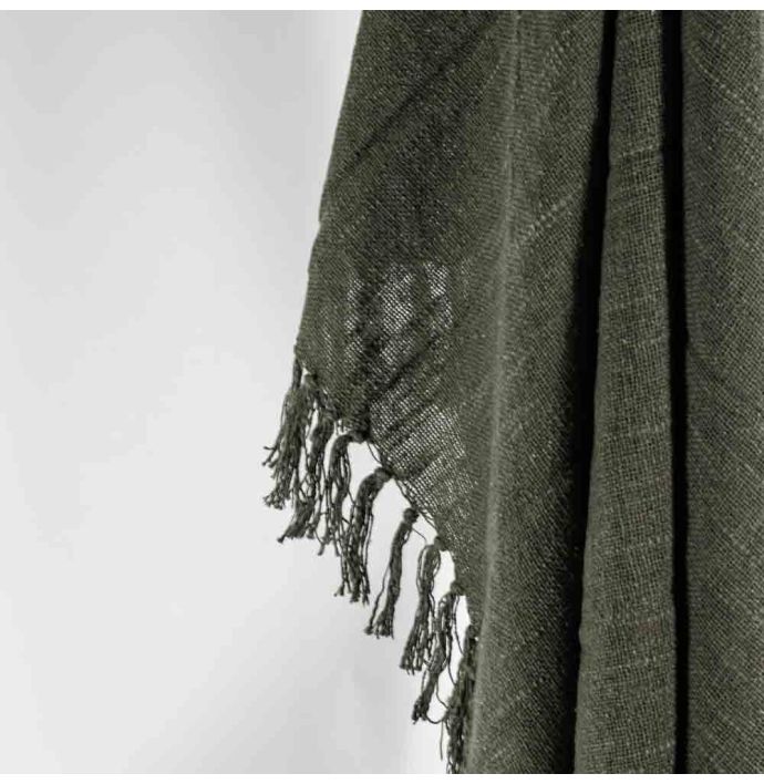 Plaid Cosy Dark Green Wb 130x160cm
