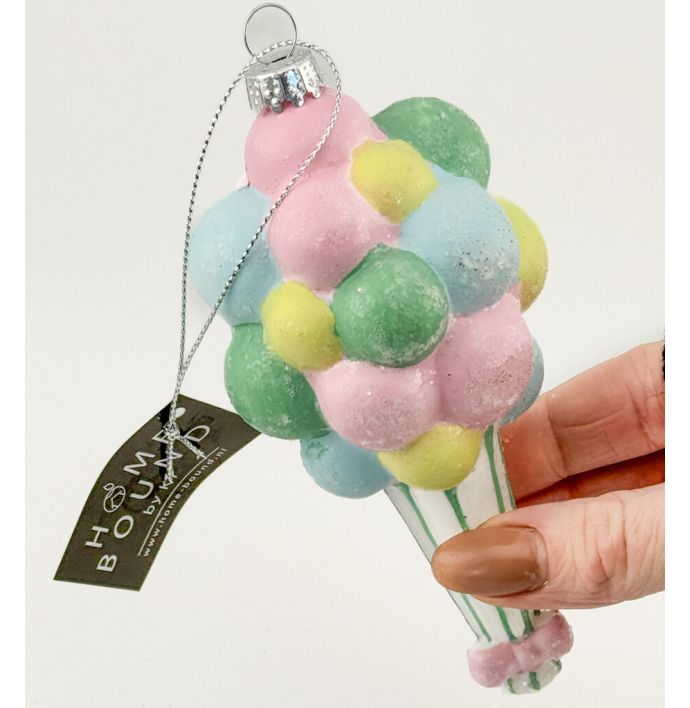 Kerstbal Hanger Ballonnen - Pastel