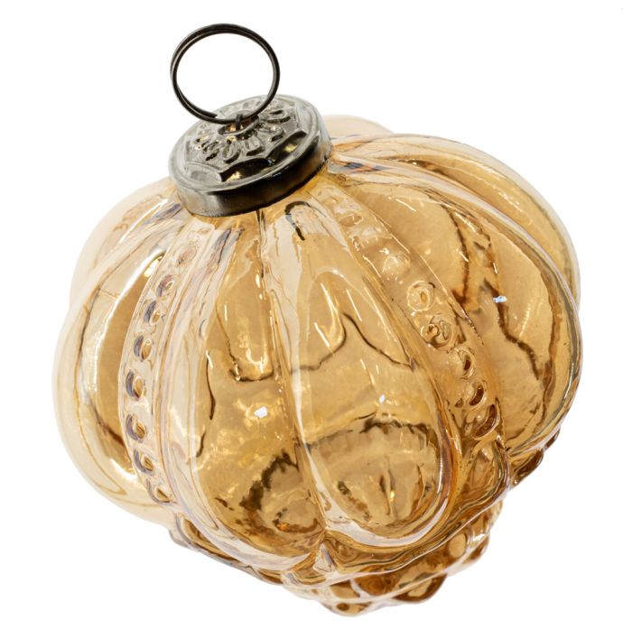 Kerstbal - Oranje - 10cm