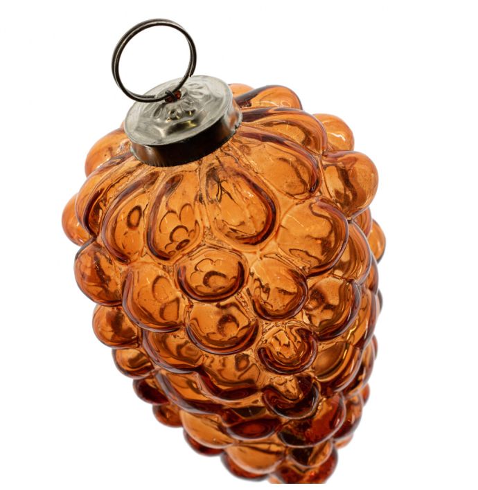 Kerstbal Bolletjes - Roest - 10cm