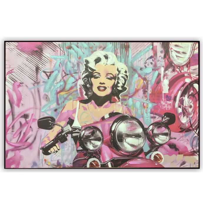 Schilderij popart marilyn monroe 80x120cm